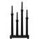 Konstsmide 4 Bulb Black Adventsljusstake 29cm