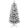 vidaXL Artificial Spruce Hinged with Flocked Snow Green and White Christmas Tree 120cm