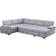 Alexent Sleeper Couch Light Gray Sofa 118" 6 Seater