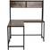 Homcom L-Shaped Brown/Black Writing Desk 125x140cm