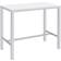 Coaster Natividad White High Gloss Dining Set 22.2x47.8" 5