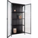 House Nordic Brisbane Black Vitrine en verre 80x175cm