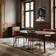 GUBI Elliptical Matt Lacquered American Walnut Dining Table 130x230cm