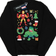 Absolute Cult Girl's Iron Man & Hulk Christmas Day Sweatshirt - Black