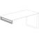 Lorell Relevance Silver Table Leg 14cm