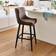 Dunelm Counter Height Montreal Brown Bar Stool 99cm