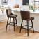 Dunelm Counter Height Montreal Brown Bar Stool 99cm