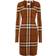 Burberry Exaggerated Check Midi Dress - Dark Birch/Brown