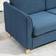 Homcom Double Seat Blue Sofa 141cm 2 Seater