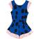 Wauw Capow Columbia Spot-Print Playsuit - Blue/Multicolour