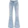 Palm Angels Low Rise Bootcut Jeans - Light Blue/Brown