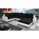 Couch set Grado White/Black Canapé 344cm