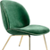 GUBI Beetle Green/Brass Lounge Chair 80cm