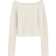 H&M Rib Knit off The Shoulder Jumper - Light Beige