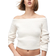 H&M Rib Knit off The Shoulder Jumper - Light Beige