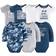 The Peanutshell Newborn Baby Layette Gift Set 23-piece - Camo Blue/Grey