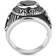 United States Coast Guard Military Ring - Silver/Black/Blue