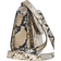 Jil Sander Coin Medium Python Print Leather Crossbody Bag - Hazelnut