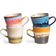 HKliving 70s Ceramics Americano Mugg 26cl 4st
