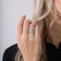 Christina Jewelry Cocktail Ring - Silver/Topaz