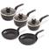 Tower Cavaletto Black Cookware Set with lid 5 Parts