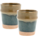 Villa Collection Evig Blue-Brown Espressokopp 10cl 2st