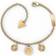 Guess Lotus Charm Bracelet - Gold/Transparent