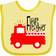 Inktastic Future Firefighter Cute Red Firetruck Baby Bib