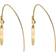 C. W. Sellors Flore Filigree Heart Drop Earrings - Gold/Purple