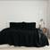 Big Blanket Sateen Dream Black Bed Sheet Black (292.1x279.4)