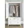 Greenport Brushed White Wardrobe 41x74"