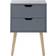 GFW Nyborg Dark Grey Bedside Table 30x40cm