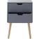 GFW Nyborg Dark Grey Bedside Table 30x40cm