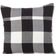 Saro Lifestyle Buffalo Check Plaid Design Complete Decoration Pillows White, Black (50.8x50.8)