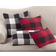 Saro Lifestyle Buffalo Check Plaid Design Complete Decoration Pillows White, Black (50.8x50.8)