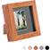 Nicola Spring 3D Box Dark Wood/Grey Photo Frame 10x10cm