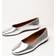Vagabond Jolin Ballet Pump - Silver