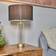 MiniSun Gold Black Table Lamp 56cm