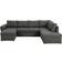 PKline Stefan Corner Gray Sofa 296cm