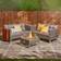 Home Treats Firepit Outdoor Lounge Set, 1 Table incl. 2 Sofas