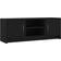 vidaXL Engineered Wood Black TV-bord 102x37.5cm