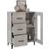 vidaXL 812217 Concrete Gray Skænk 69.5x90cm