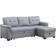 Lilola Home Lexi Gray Sofa 83.5"