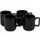 Malmo Set of 4 Malmo Stacking Mugs Black Mug 4pcs