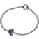 Pandora Curved Feather Charm - Silver/Blue