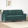 vidaXL Velvet Dark Green Canapé 158cm Canapé 2 Places