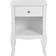 Beliani Lane White Bedside Table 34x48cm