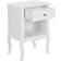 Beliani Lane White Bedside Table 34x48cm