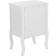 Beliani Lane White Bedside Table 34x48cm