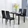 Bonnlo Modern Black Dining Set 27.6x47.2" 5